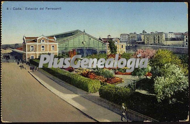 Foto antigua de Estaci�n del Ferrocarril de C�diz
