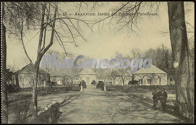 Foto antigua de Jard�n del Pr�ncipe y Pabellones en Aranjuez (Madrid)