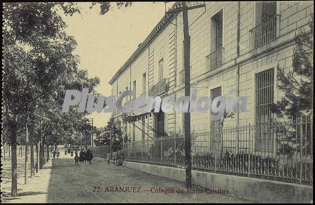 Foto antigua de Colegio de Mar�a Cristina en Aranjuez (Madrid)