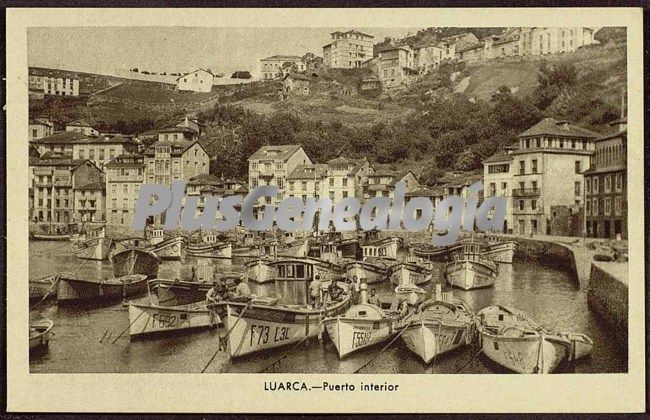 Foto antigua de Puerto interior, Luarca (Asturias)