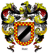 El escudo del apellido Ruiz El escudo del apellido Ruiz