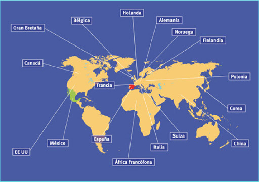 El Grupo Bayard en el mundo