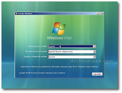 Instalar Windows 7