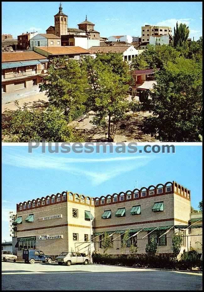 Vista parcial y hostal de alameda de la sagra (toledo ...