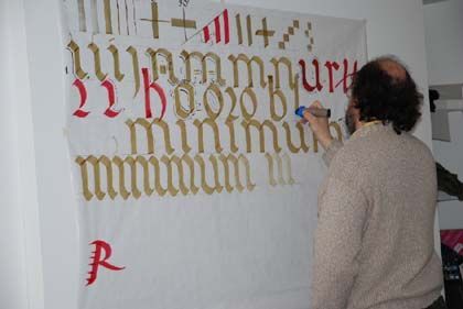 Taller: 'Caligrafía del renacimiento', biblioteca nacional, Madrid