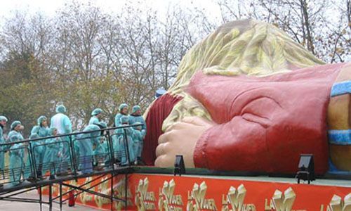 La mujer gigante, puerto de Málaga