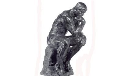 Arte en la calle: auguste rodin. paseo del prado, Madrid