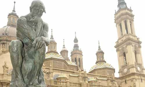 'Arte en la calle: auguste rodin', calle alfonso i, Zaragoza