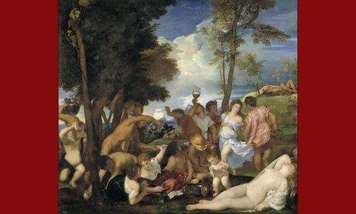 Una obra. un artista: 'La bacanal de los andrios', museo del prado, Madrid