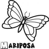 Colorear la mariposa