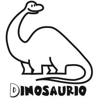 Colorear el dinosaurio