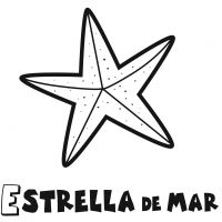 Colorear la estrella de mar