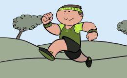 Jubilado haciendo footing