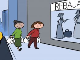 Amigas jubiladas de compras