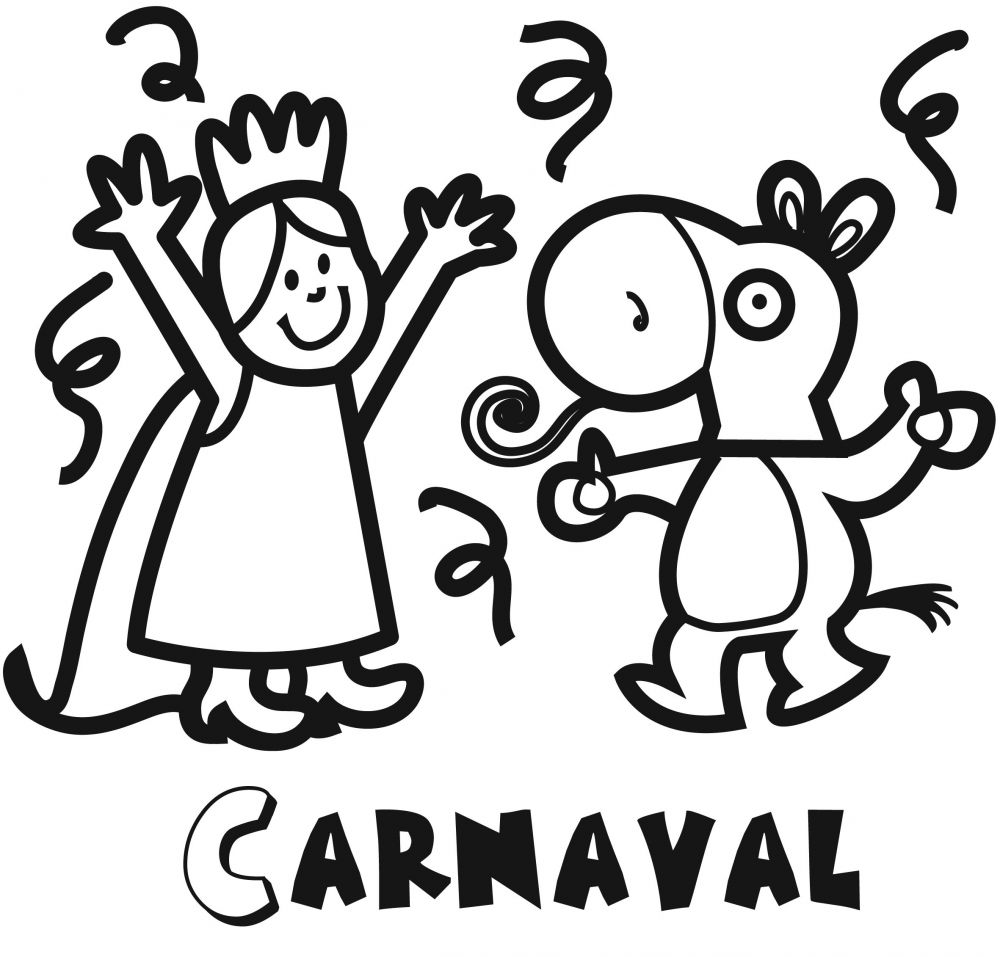 Colorea desfile de carnaval
