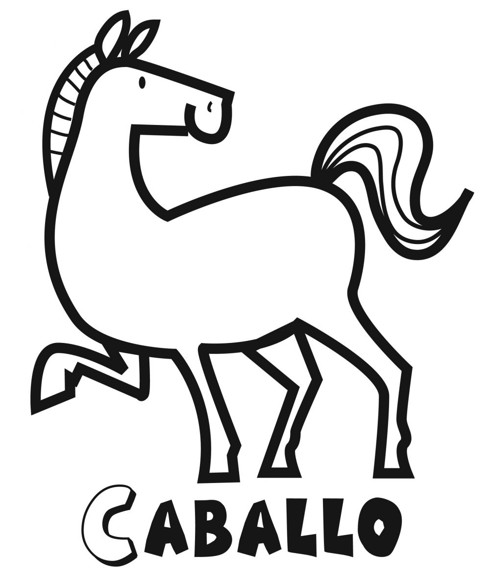 Colorear el caballo