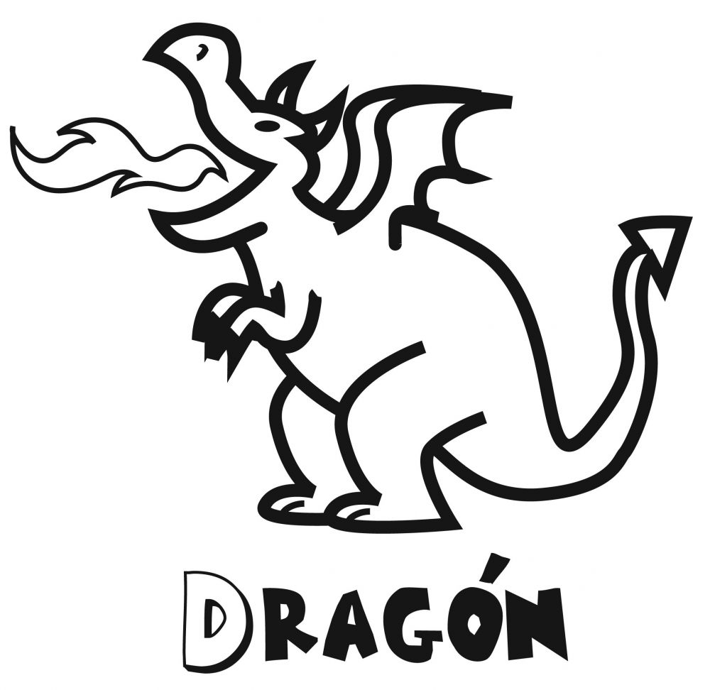 Colorear un dragón