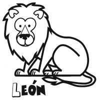 Colorear un león