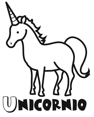 Colorear a un unicornio