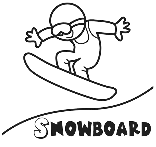 Colorear snowboard