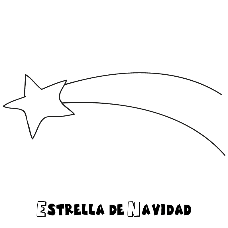 Colorear una estrella de navidad