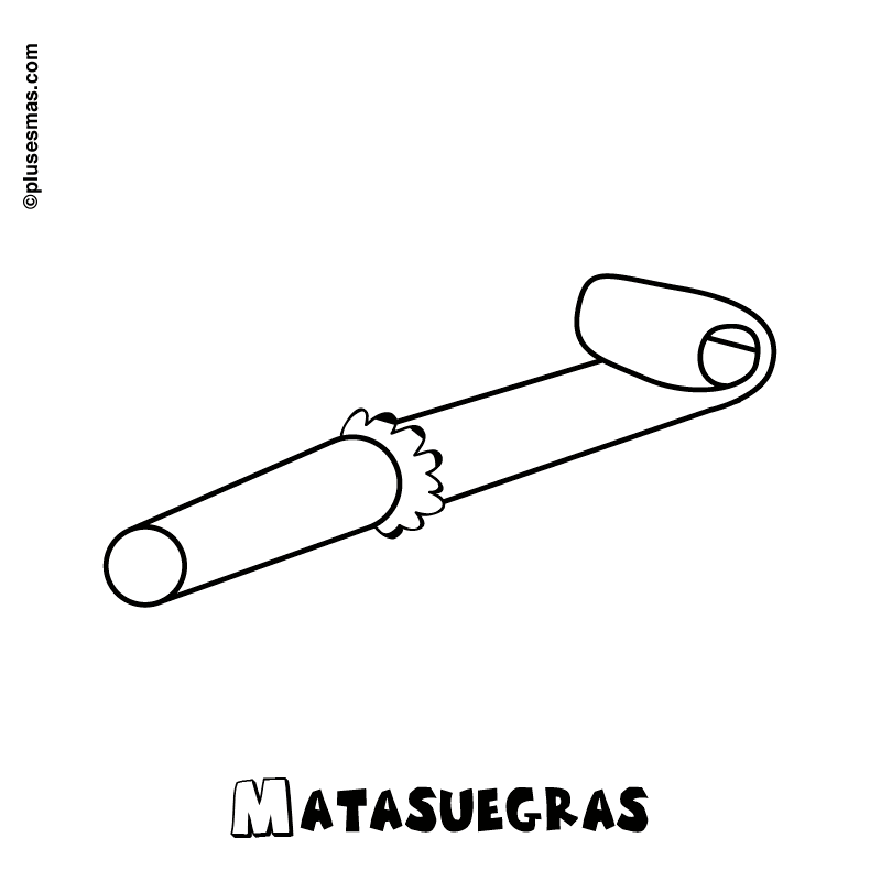 Matasuegras para colorear