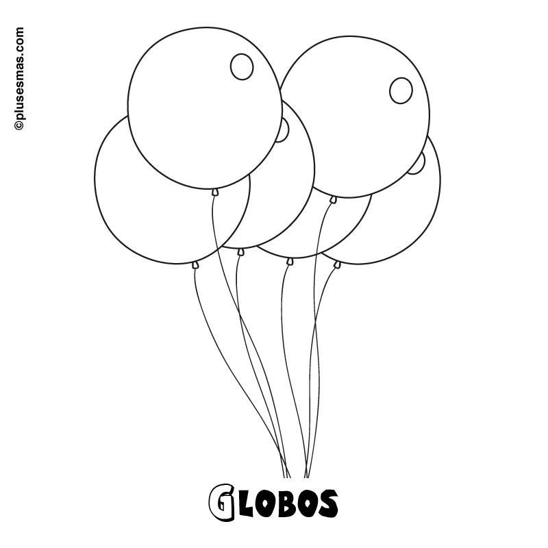 Globos para colorear