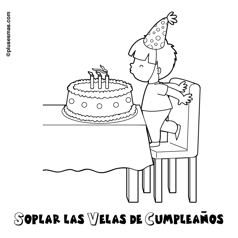 Soplar las velas de cumpleaños