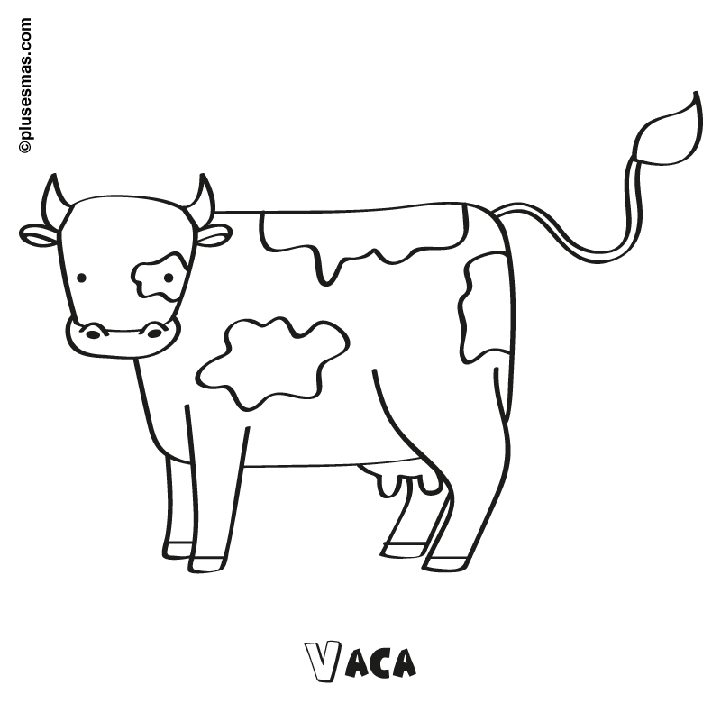 Vaca para colorear