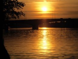 Atardecer en el mar