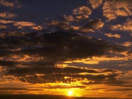 Nubes en el atardecer