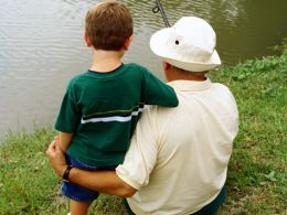 Pescando con el abuelo