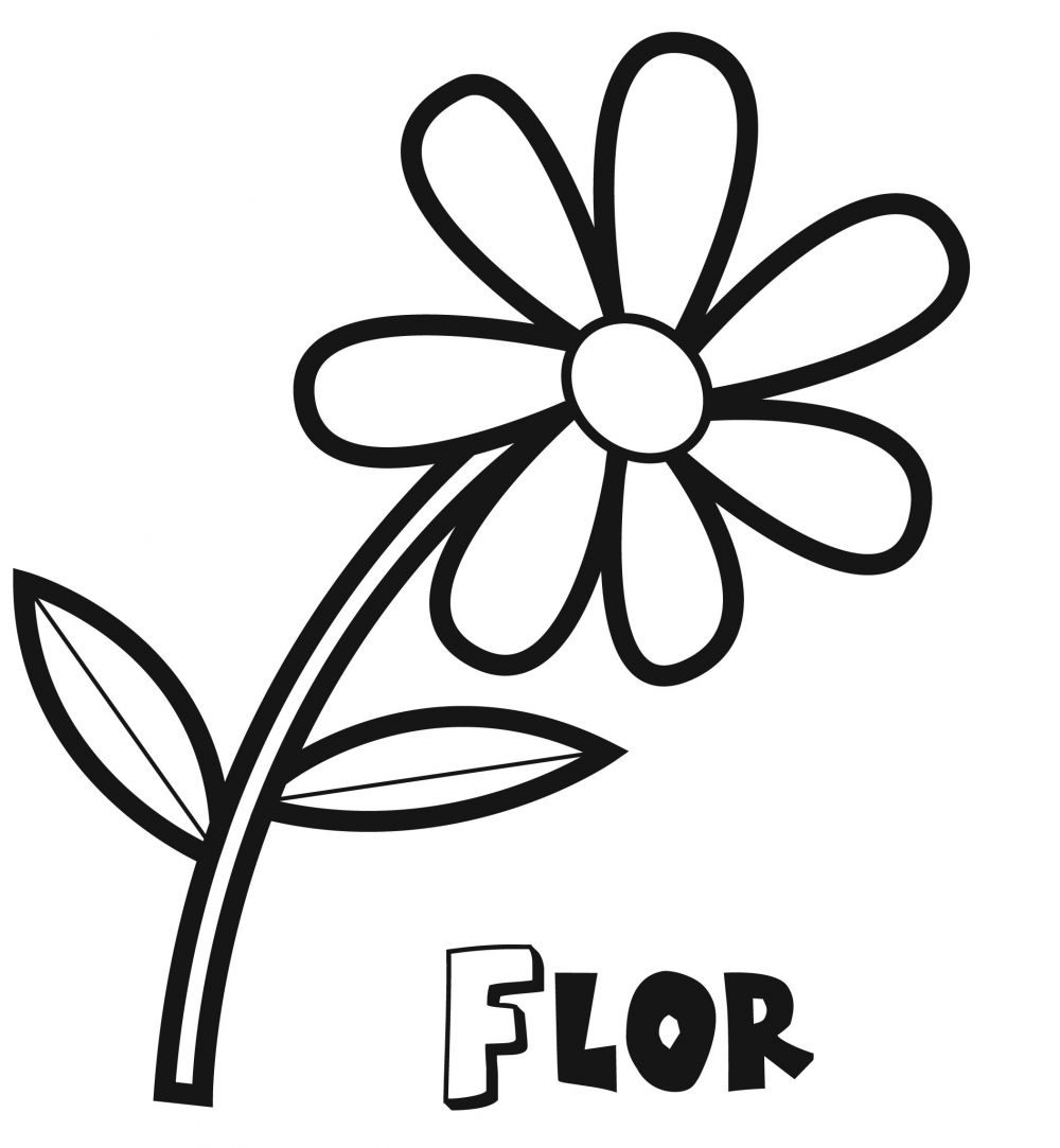 Colorear la flor