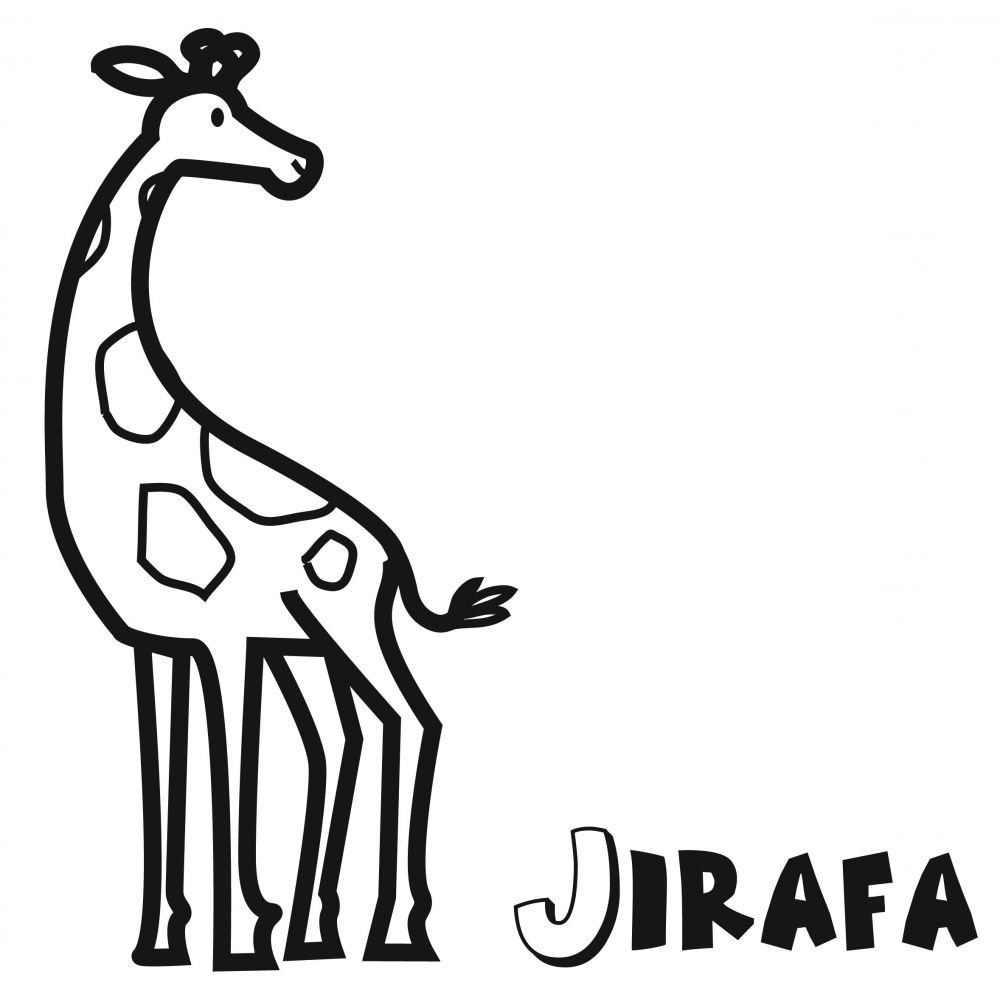 Colorear la jirafa