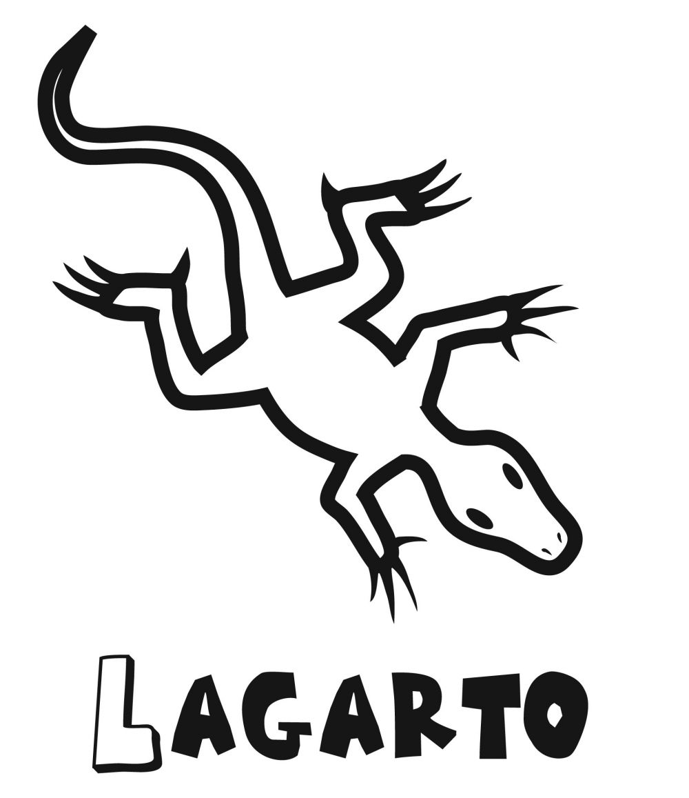 Colorear el lagarto