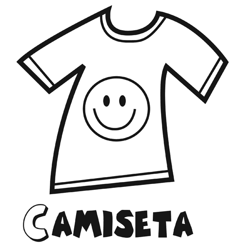 Colorear una camiseta divertida