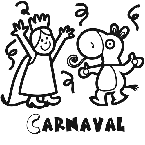 Colorear fiesta de carnaval