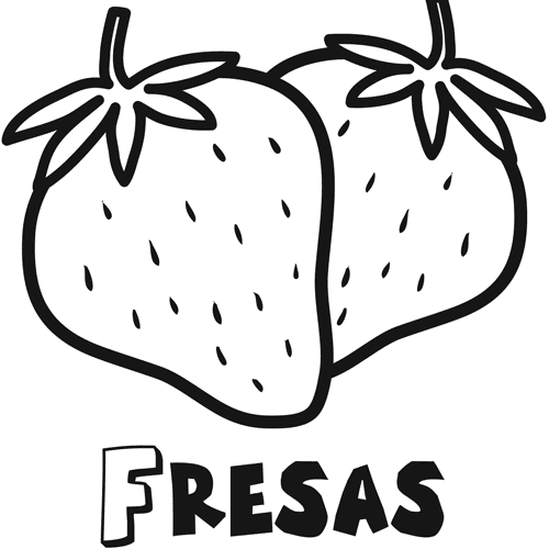 Colorear unas fresas