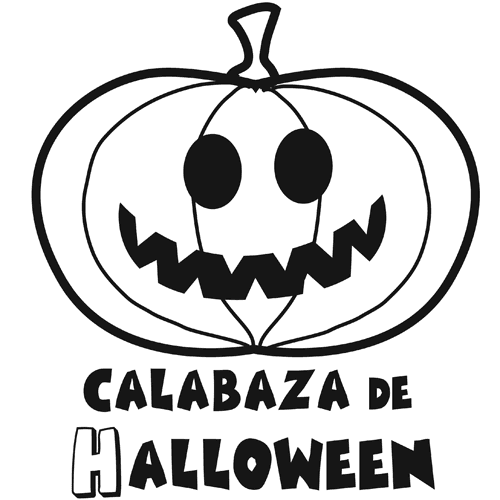 Imprimir: Colorear la calabaza de halloween Imprimir: Colorear la calabaza de halloween