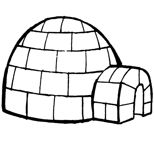 Colorear un iglú