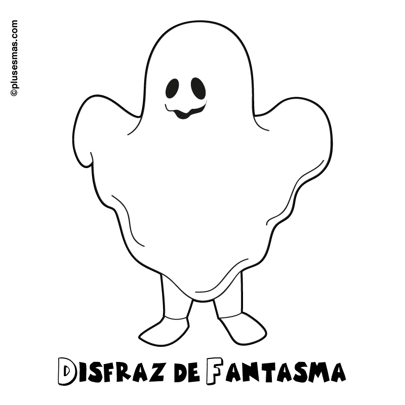 Colorear un disfraz de fantasma