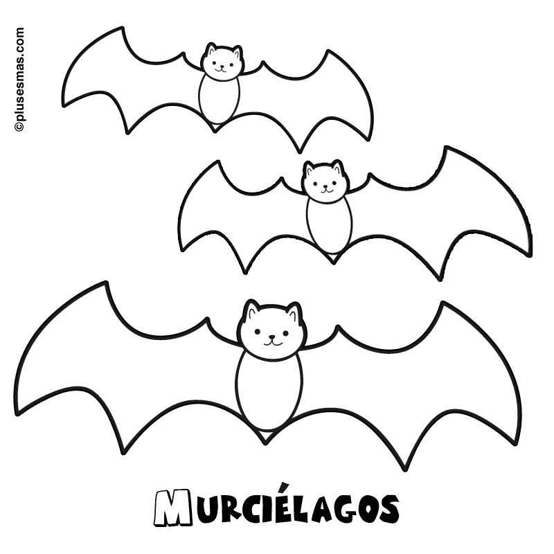 Colorear murciélagos de halloween