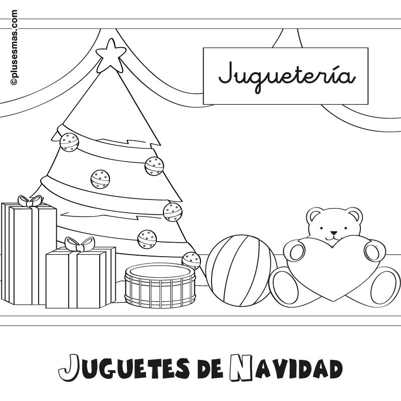 Colorear juguetes de navidad