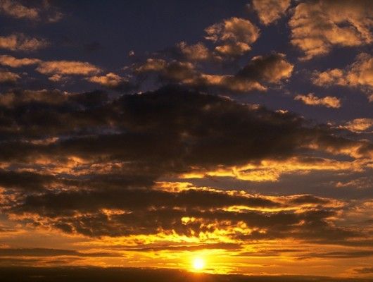 Nubes en el atardecer