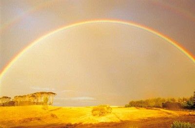 Arco iris atardecer