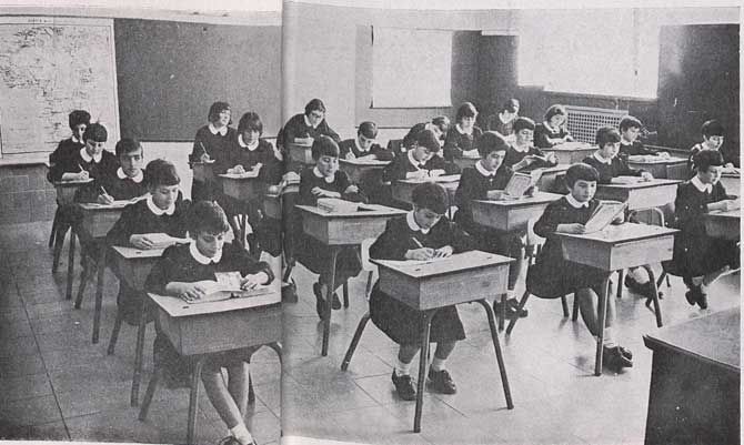 Un colegio de los años '60