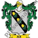 Escudo del apellido Acr