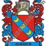 Escudo del apellido Albaeck