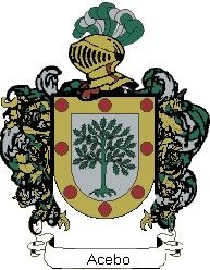 Escudo del apellido Acebo