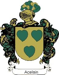 Escudo del apellido Acelain